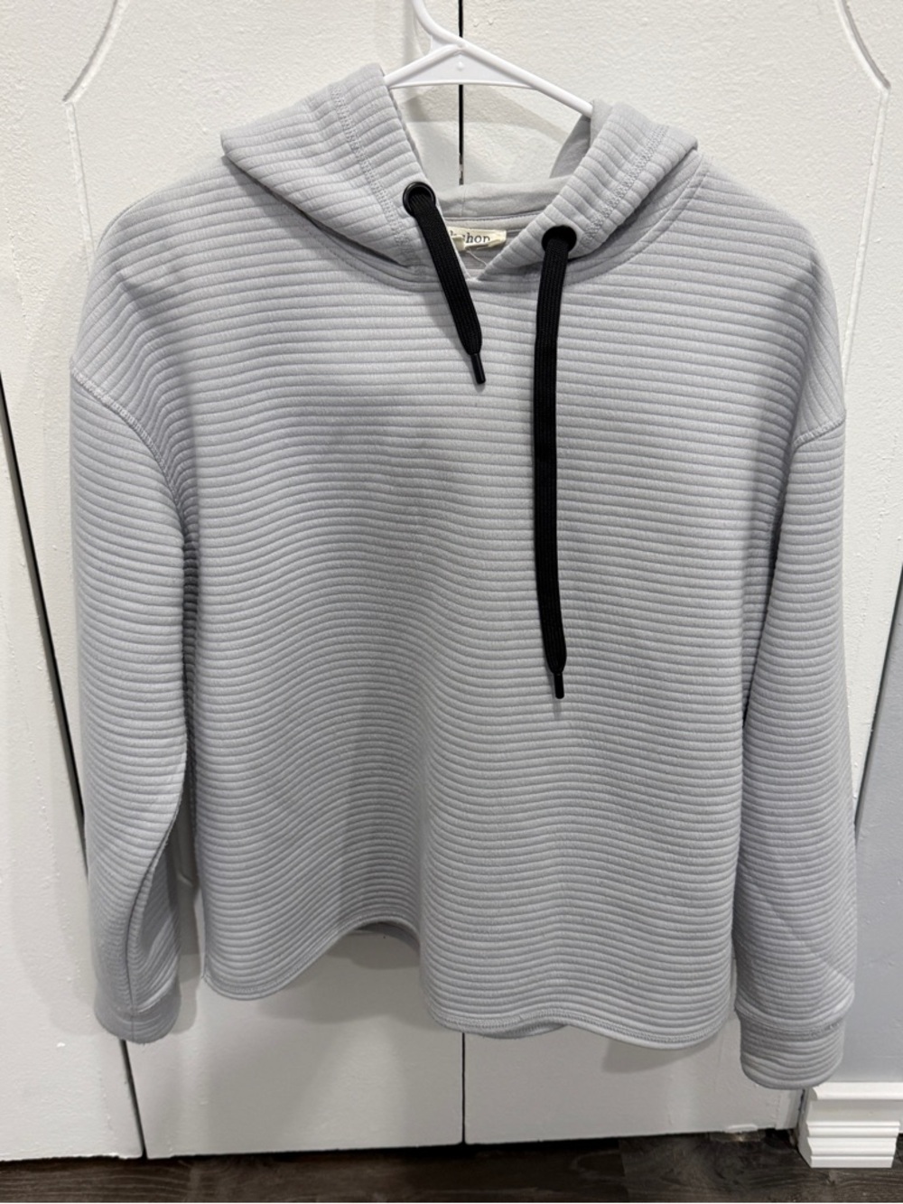 Workship Grey Boxy Hooded Sweatshirt